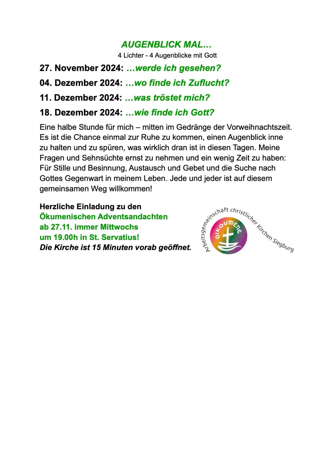 ‎2024 Augenblick mal... (Kurztext ohne Bild).‎1 (c) Ruth Wirths