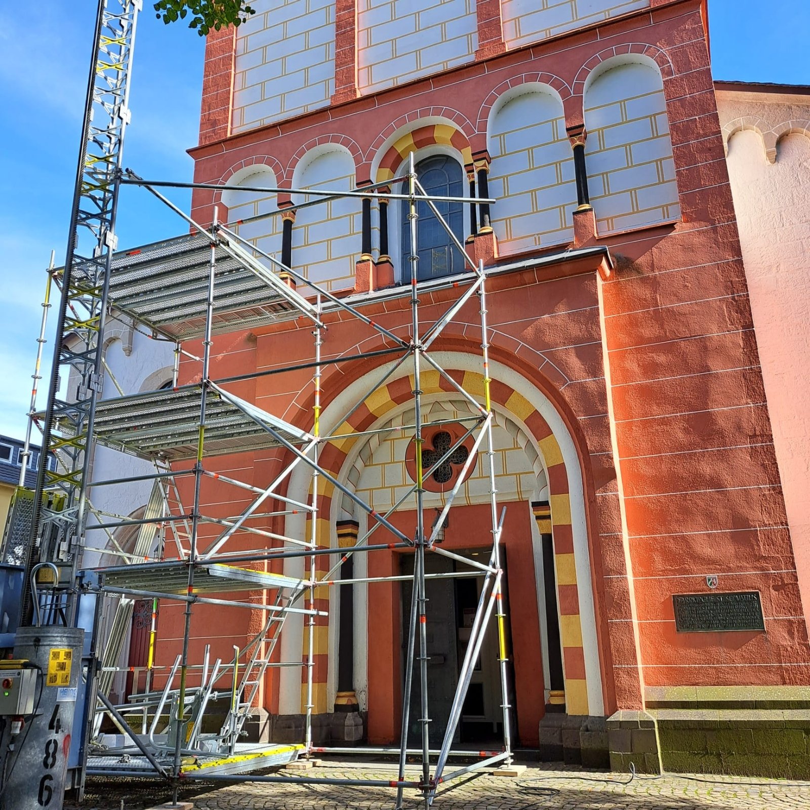 Gerüstaufbau_Servatiusglockenturm (c) Andrea Korte-Böger