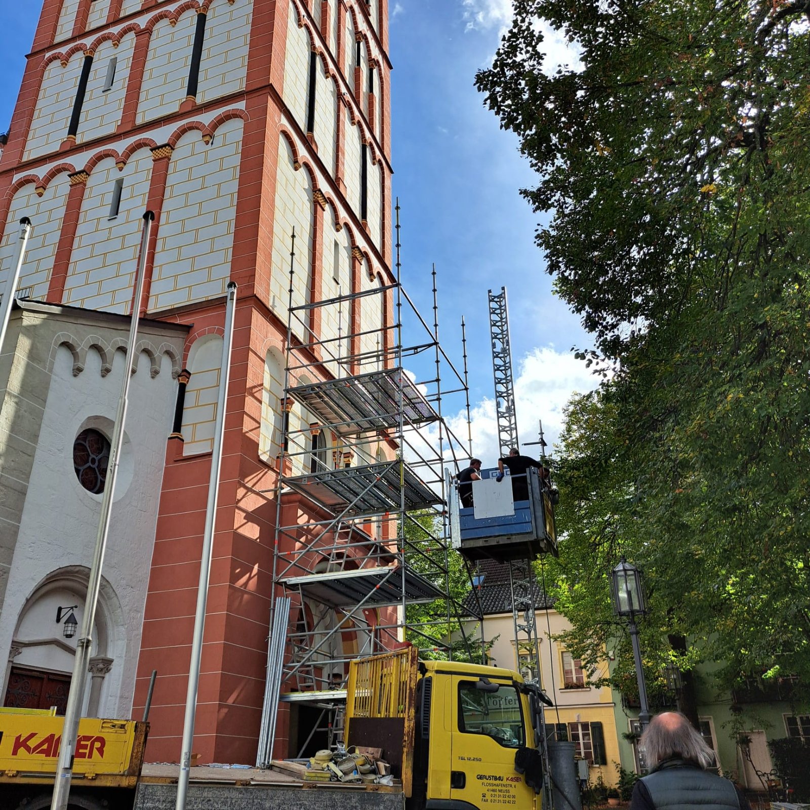 Gerüstaufbau_Servatiusglockenturm (c) Andrea Korte-Böger