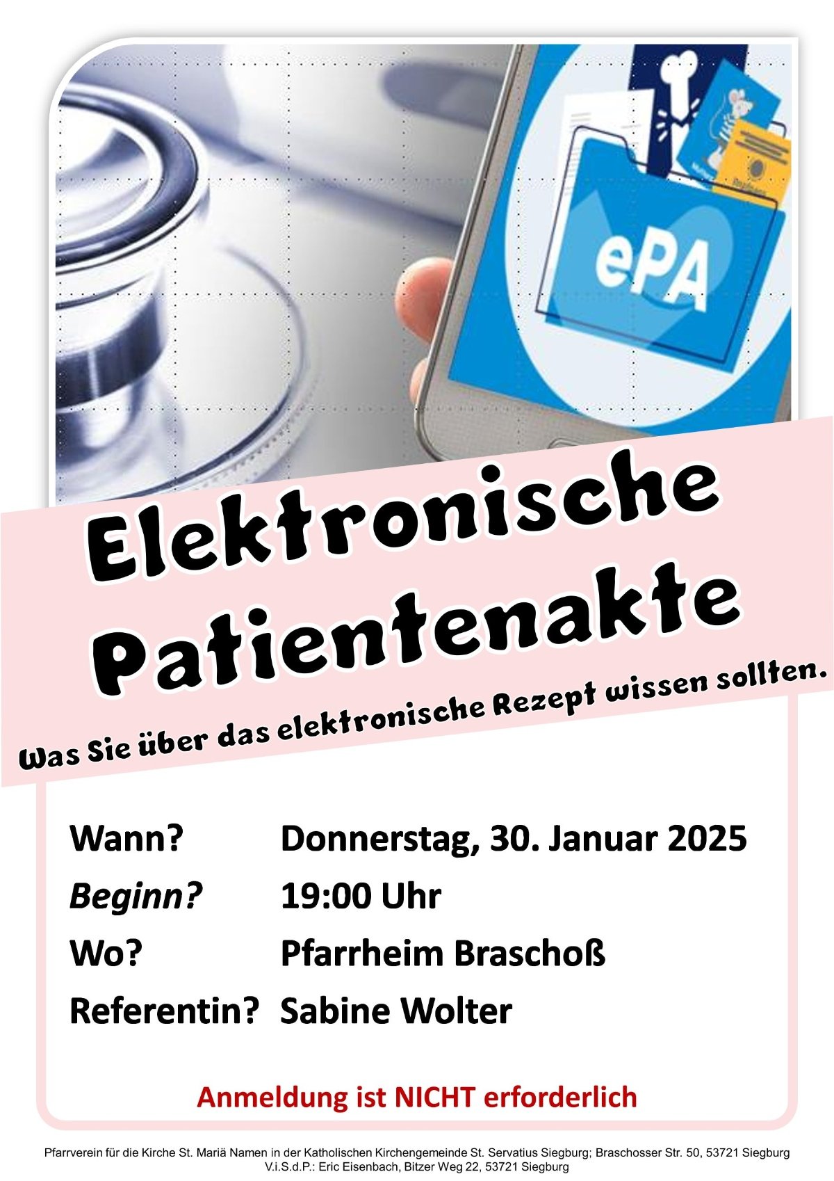 2025-01-30 Vortrag ePatientienakte V1-1 (c) Pfarrverein Braschoß