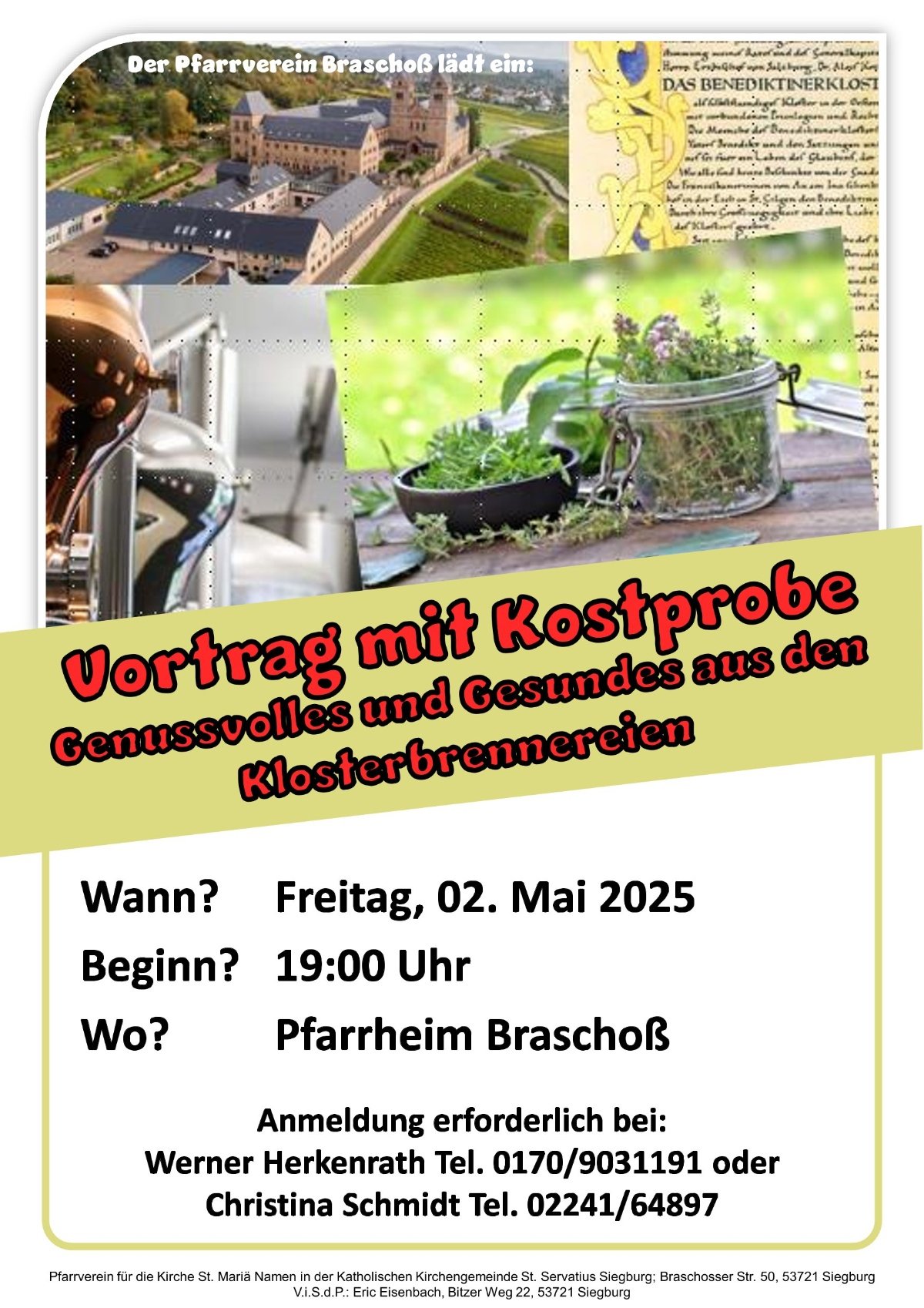 2025-05-02 Vortrag Genussvolles und Gesundes aus den Klosterbrennereien V1-1 (c) Pfarrverein Braschoß